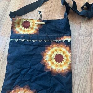 African print side bag